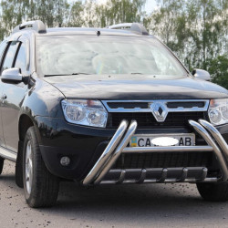 Кенгурятник WT01 (нерж) для Renault Duster 2008-2017 рр