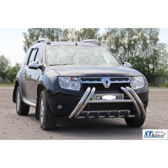 Кенгурятник WT01 (нерж) для Renault Duster 2008-2017 рр