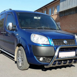 Кенгурятник WT003 (нерж.) 60 мм для Fiat Doblo I 2005-2010 рр