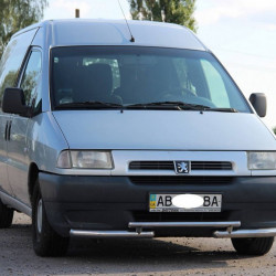 Передній захист ST009 (нерж) 60 мм для Peugeot Expert 1996-2007 років