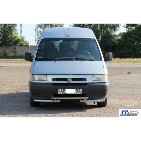 Передній захист ST009 (нерж) 60 мм для Peugeot Expert 1996-2007 років