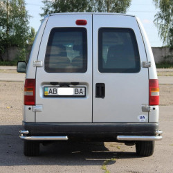 Задні подвійні куточки AK003-подвійний (нерж) для Peugeot Expert 1996-2007 років