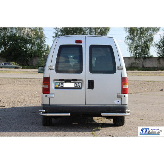 Задні подвійні куточки AK003-подвійний (нерж) для Peugeot Expert 1996-2007 років