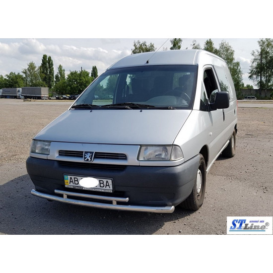 Передній захист ST016 (нерж) 60/42 мм для Peugeot Expert 1996-2007 років