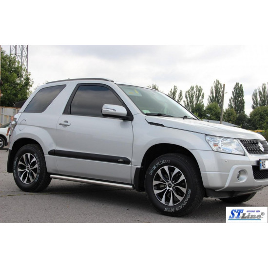 Бічні труби BB001 (2 шт., нерж) 51 мм для Suzuki Grand Vitara 2005-2017 рр