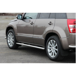 Бічні труби BB001 (2 шт., нерж) 42 мм для Suzuki Grand Vitara 2005-2017 рр