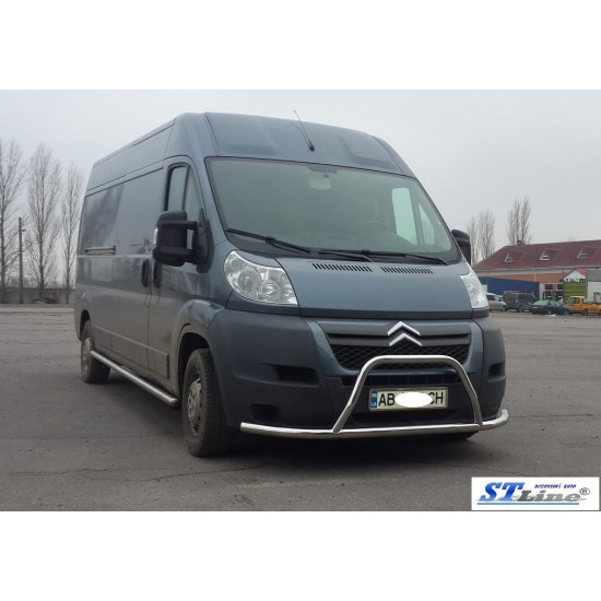 Передня дуга ST019 (нерж.) для Peugeot Boxer 2006-2024 та рр