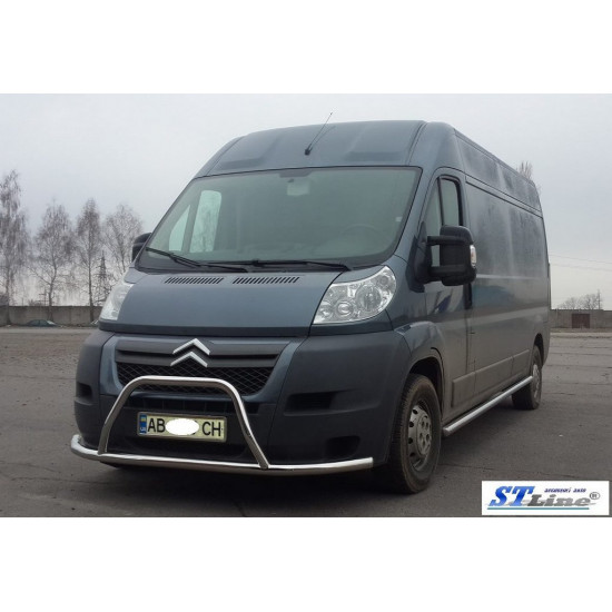 Передня дуга ST019 (нерж.) для Peugeot Boxer 2006-2024 та рр