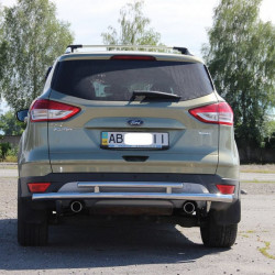 Задня дуга AK002-2 (нерж) для Ford Kuga/Escape 2013-2019 рр