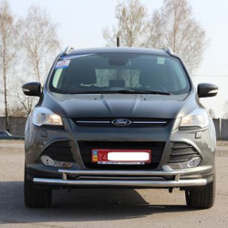 Передній захист ST014 (нерж.) 51/42 мм для Ford Kuga/Escape 2013-2019 рр