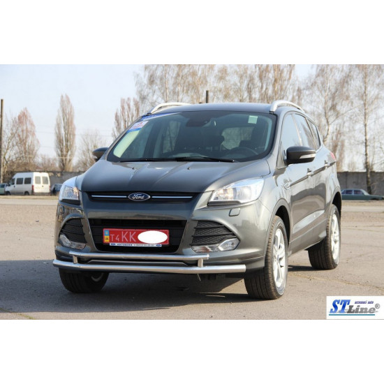 Передній захист ST014 (нерж.) 51/42 мм для Ford Kuga/Escape 2013-2019 рр