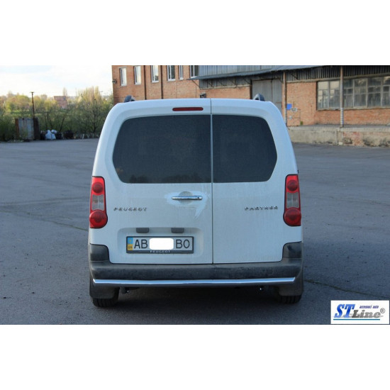 Задній захист (нерж.) 51 мм для Citroen Berlingo 2008-2018 рр