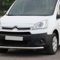 Передній захист ST008 (нерж.) 60 мм для Peugeot Partner Tepee 2008-2018рр