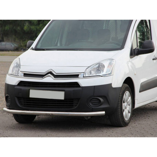 Передній захист ST008 (нерж.) 51 мм для Citroen Berlingo 2008-2018 рр