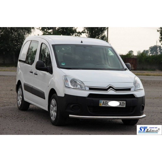 Передній захист ST008 (нерж.) 60 мм для Citroen Berlingo 2008-2018 рр