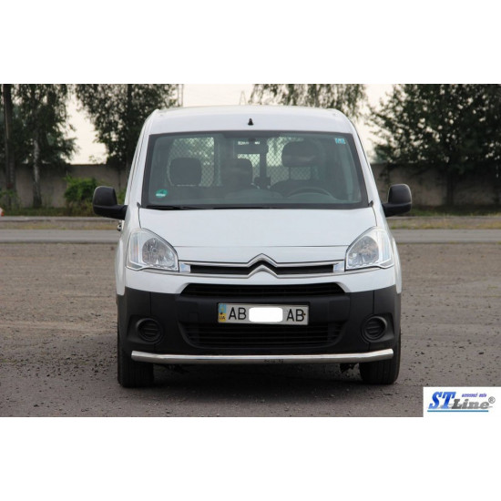 Передній захист ST008 (нерж.) 60 мм для Citroen Berlingo 2008-2018 рр