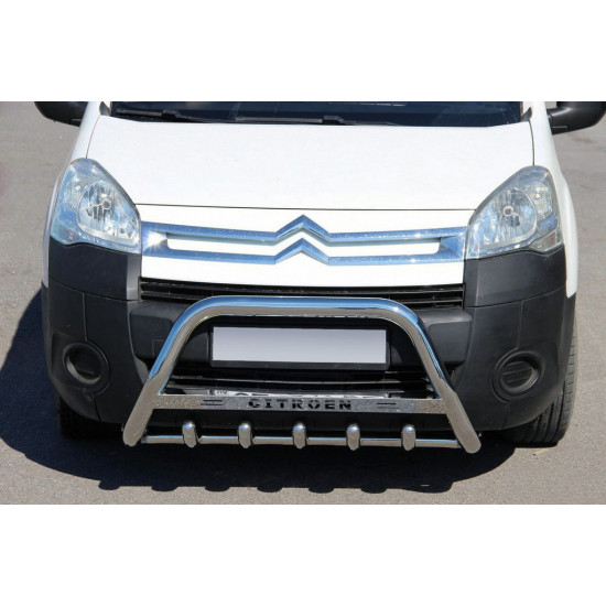 Кенгурятник WT004 (нерж.) 60 мм для Citroen Berlingo 2008-2018 рр