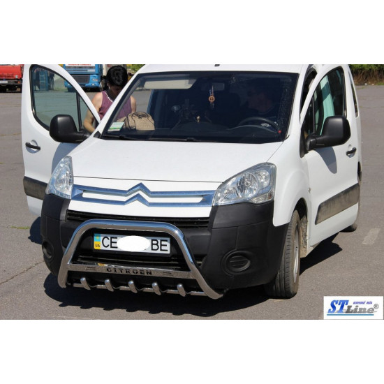 Кенгурятник WT004 (нерж.) 60 мм для Citroen Berlingo 2008-2018 рр