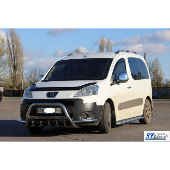 Кенгурятник WT003-Plus (нерж.) 60 мм для Citroen Berlingo 2008-2018 рр