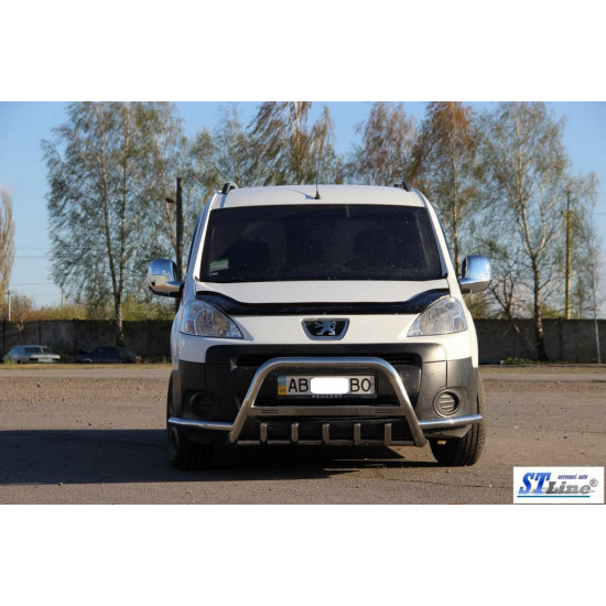 Кенгурятник WT003-Plus (нерж.) 60 мм для Citroen Berlingo 2008-2018 рр