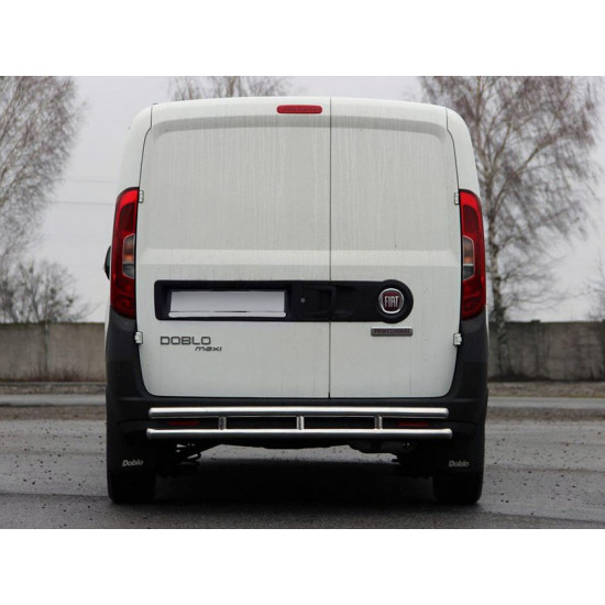 Задня дуга AK002/1-Подвійний (нерж.) для Opel Combo 2012-2018 рр