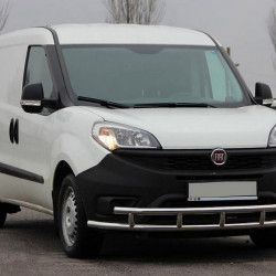 Передній захист ST016-3 (нерж.) 42/42 мм для Fiat Doblo II 2010-2022 рр