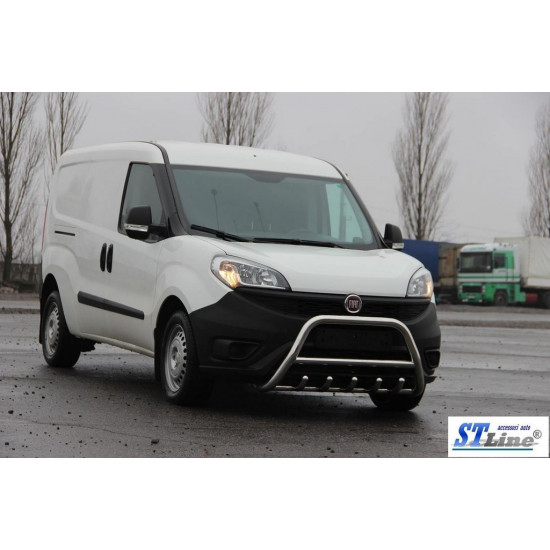 Кенгурятник WT003 (нерж.) 51 мм для Fiat Doblo II 2010-2022 рр