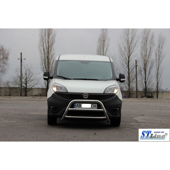 Кенгурятник WT022 (нерж.) 51 мм для Fiat Doblo II 2010-2022 рр