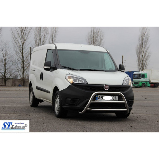 Кенгурятник WT022 (нерж.) 51 мм для Fiat Doblo II 2010-2022 рр