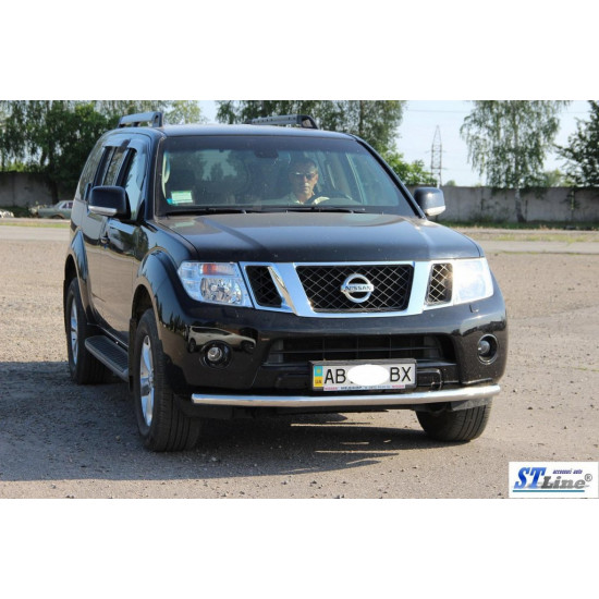 Передній захист ST008-1 (нерж) для Nissan Pathfinder R51 2005-2014рр