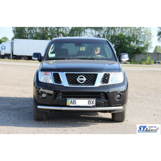 Передній захист ST008-1 (нерж) для Nissan Pathfinder R51 2005-2014рр