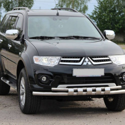 Передній захист ST015 (нерж.) для Mitsubishi L200 2006-2015 рр