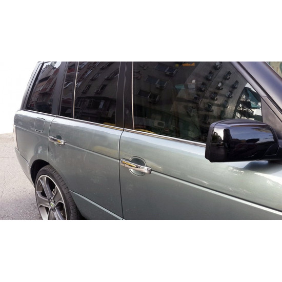 Накладки на ручки (4 шт, нерж) для Range Rover III L322 2002-2012 рр