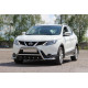 Кенгурятник WT003-Plus (нерж) для Nissan Qashqai 2014-2021рр