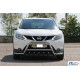 Кенгурятник WT003-Plus (нерж) для Nissan Qashqai 2014-2021рр