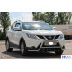 Кенгурятник WT003-Plus (нерж) для Nissan Qashqai 2014-2021рр