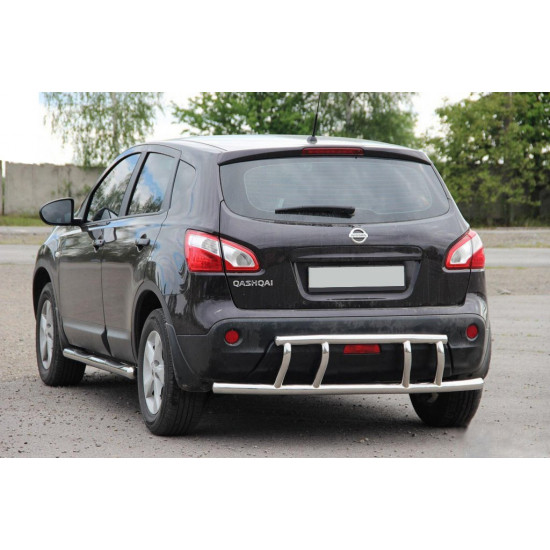 Задня дуга AK011 (нерж.) для Nissan Qashqai 2007-2010 рр