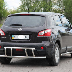 Задня дуга AK011 (нерж.) для Nissan Qashqai 2007-2010 рр