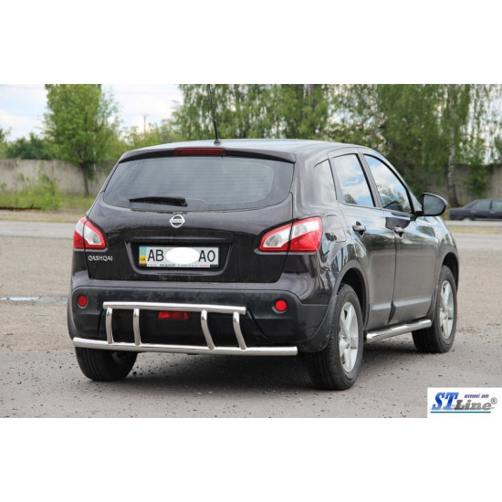 Задня дуга AK011 (нерж.) для Nissan Qashqai 2007-2010 рр