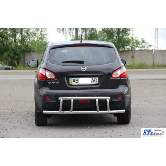 Задня дуга AK011 (нерж.) для Nissan Qashqai 2007-2010 рр