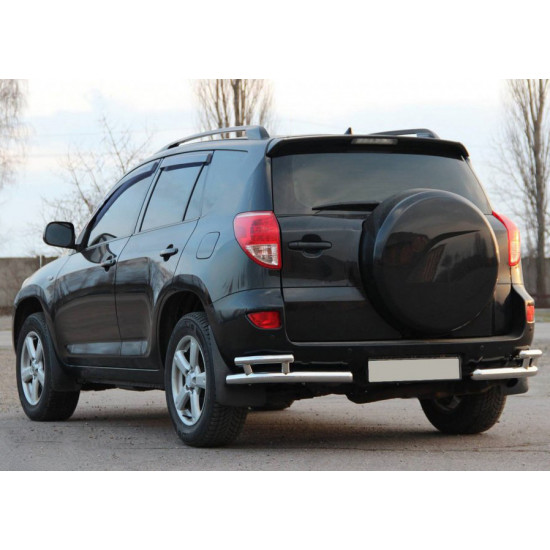 Задні куточки AK003-double (2 шт., нерж) для Toyota Rav 4 2006-2013 років