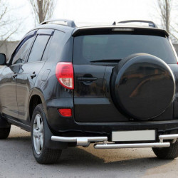 Задній захист AK005-2 (2 шт., нерж) для Toyota Rav 4 2006-2013 років