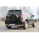 Задній захист AK005-2 (2 шт., нерж) для Toyota Rav 4 2006-2013 років