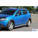 Бокові пороги KB001 (нерж) 42 мм для Dacia Sandero 2013-2020 рр