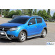 Бокові пороги KB001 (нерж) 42 мм для Dacia Sandero 2013-2020 рр