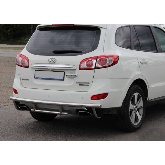 Задня дуга AK002-2 (нерж.) для Hyundai Santa Fe 2 2006-2012рр