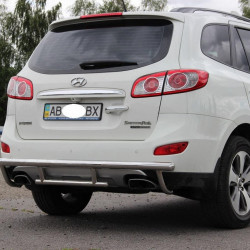 Задня дуга AK002-2 (нерж.) для Hyundai Santa Fe 2 2006-2012рр