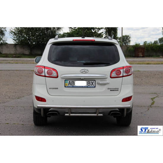 Задня дуга AK002-2 (нерж.) для Hyundai Santa Fe 2 2006-2012рр