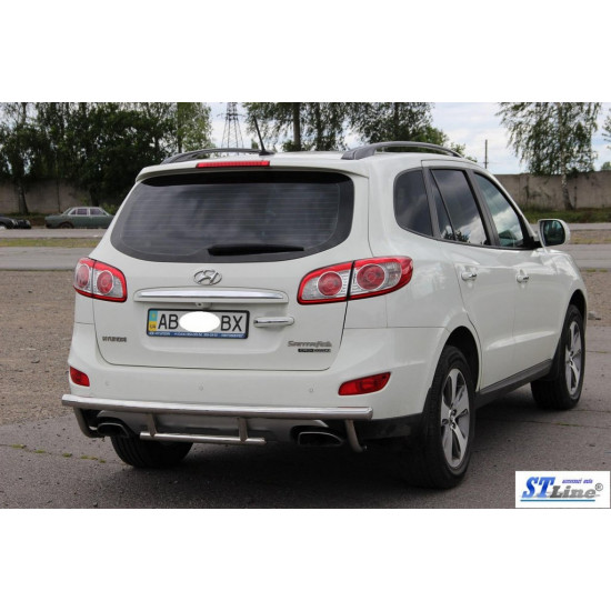 Задня дуга AK002-2 (нерж.) для Hyundai Santa Fe 2 2006-2012рр