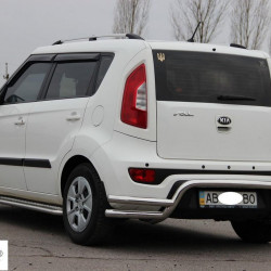 Задній захист AK007-2 (нерж) для Kia Soul II 2013-2018 рр